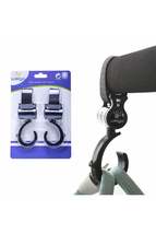 360° Swivel Stroller Hook Baby Stroller Hanger Attachment - £14.48 GBP