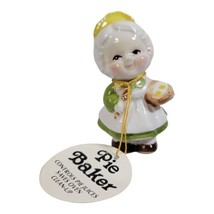 Josef Originals Tag Pie Baker pie bird figurine apron Grandma Granny - £49.58 GBP