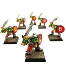 BM Gazkull&#39;s Orc Thugs 6x Hand Painted Miniature Plastic Warriors Battle Masters - £59.95 GBP