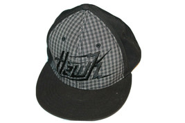 VTG Hat Tony Hawk A-Flex Black Plaid Baseball Cap Skaterboy Skate boarder - $39.55