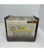 2 in 1 International Recipe Card Mixed Drinks Appetizers 1977 Box Random... - €24,53 EUR