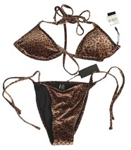 Kendall and Kylie | 2 piece Bikini | Velvet Leopard | L - £54.57 GBP