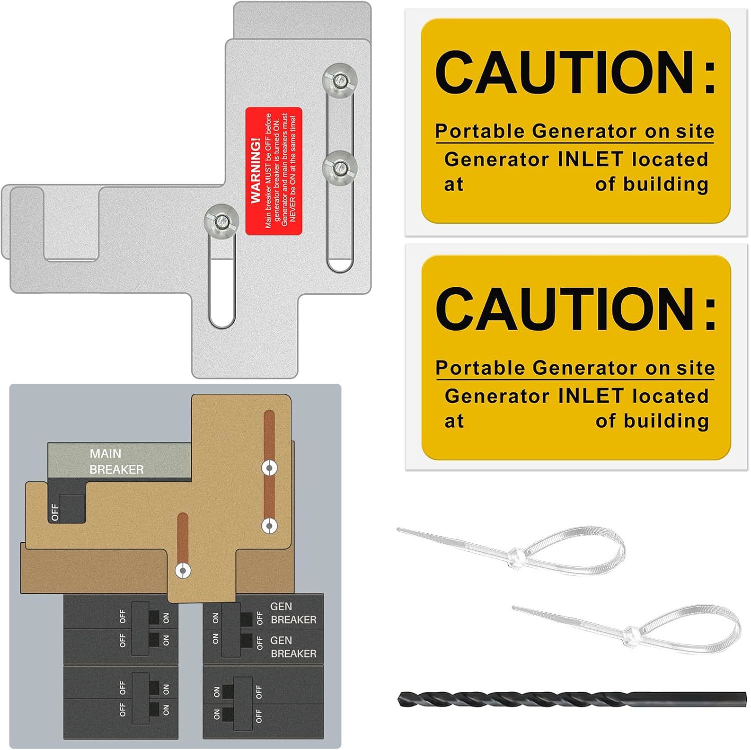 Generator Interlock Kit Fit For Murray Or Siemens 150 Or 200 Amp Panels,... - $33.99