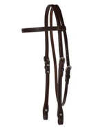 Circle Y Basketweave Browband Headstall Walnut - $69.29