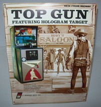 Top Gun Arcade FLYER Original Hologram Target Shooting Gallery Rifle 1976 Midway - £25.24 GBP