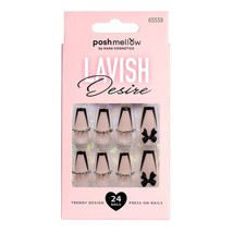 POSHMELLOW LAVISH DESIRE 24 NAILS GLUE INCLUDED - #65538 - $5.59