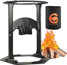 Greener Dia.11&#39;&#39; Firewood Kindling Splitter Stand with Cover - Cast Stee... - £81.60 GBP