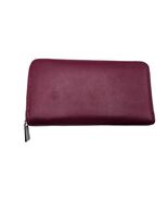 Buvelife Rose Purple Credit Card Wallet Leather RFID Wallet with Zipper ... - $9.39