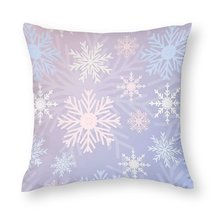 Mondxflaur Snowflakes Decorative Pillow Case Covers for Couches Sofas Polyester - £8.83 GBP+
