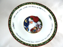 Susan Winget Christmas Story His droll little mouth  9.5” Bowl Porcelain - £15.63 GBP