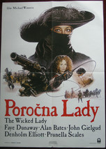 1983 Original Movie Poster Wicked Lady Michael Winner Faye Dunaway Drama Action - £123.33 GBP