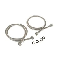 Genuine Washer stainless steel hoses For Hotpoint HBXR1060T0WW GE WPRB92... - $46.50