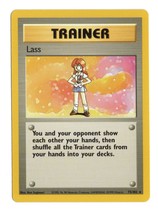 Pokemon Lass Shadowless Base Set 75/102 Non-Holo RARE Trainer NM WOTC 1999 - £5.42 GBP