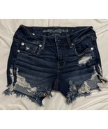 American Eagle Outfitters Midi Stretch Junior Teen Jean Short Shorts Size 4 - $14.85