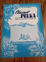 1940 Clarinet Polka Sheet Music by Jan Dvoraky &amp; Laurence Paul Cole&#39;s deluxe - £23.70 GBP