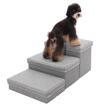 Foldable Pet Ramp Stairs 2/3 Steps Dog Ladder for High Bed Storage Ulility Box - £21.52 GBP+