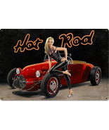 Hot Rod / Pin-Up Metal Sign Greg Hildebrandt - £23.91 GBP