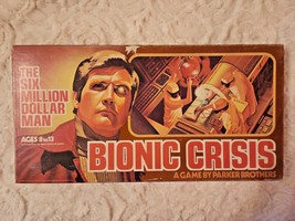 Vintage Parker Brothers Six Million Dollar Man Bionic Crisis Board Game 1975 - £15.79 GBP