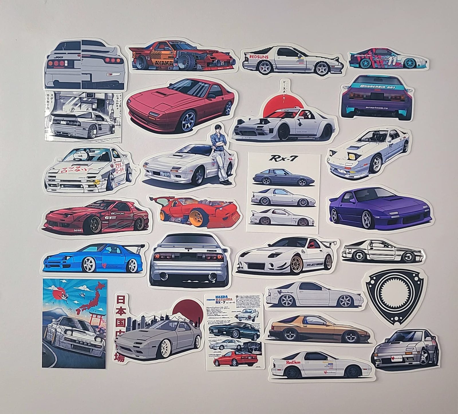 27pc Classic Japanese Drift legend RX7 FC JDM sport car Legend Classic J... - $7.84