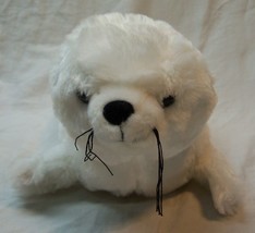 Adventure Planet Soft White Seal 12&quot; Plush Stuffed Animal Toy - £15.82 GBP