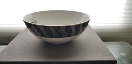 Michael Wainwright Tempio Luna Onyx Nut Bowl Dish White China Platinum Lenox NEW - £27.66 GBP