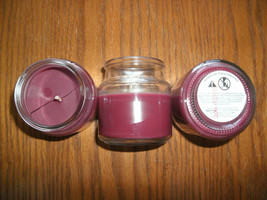 NEW Lot of 3 Kate&#39;s Home Candles Black Cherry Scented Jar Candles 2.5 oz. ea. - £6.25 GBP