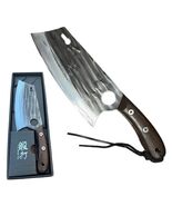 12.5 Inch Butcher Knife Handmade Forged Kitchen Chef Knives Carbon Steel... - $39.59
