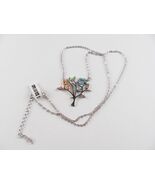 925 STERLING SILVER stamped CHAIN ​​WITH EYES TREE PENDANT - BEST PRICE - $96.90 CAD