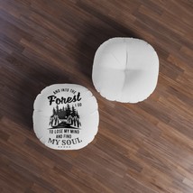 Tufted Floor Pillow, Forest Print, 100% Polyester, Double-Sided Print, Custom Ar - £74.73 GBP+
