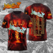 Judas Priest Invincible Shield Concert 2024 Us Tour 3D All Over Print T-Shirt - £11.05 GBP+