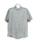 1888 Saddlebred Mens Button Up Shirt XXL Pineapple Print Tailored Fit  - £17.36 GBP