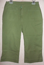 EXCELLENT WOMENS WOOLRICH &quot;EUCALYPTUS GREEN CAPRIS / CROPPED PANTS   SIZE 6 - £19.68 GBP