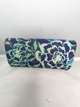 Vera Badley Sunglasses Case Floral Blue Flowers Purple Magnetic Closure ... - $19.88