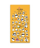 CUTE PANDA STICKERS Playing Animal Puffy Vinyl Kid Craft Scrapbook Stick... - $3.41 CAD
