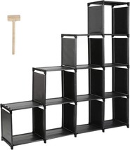 Toys And Daily Necessities Can Be Stored In The Dazhom 10-Cube, All In Black. - £34.43 GBP