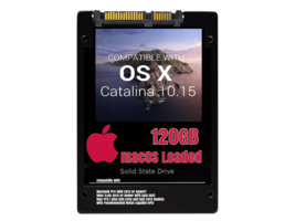 macOS Mac OS X 10.15 Catalina Preloaded on 120GB Solid State Drive - £23.69 GBP