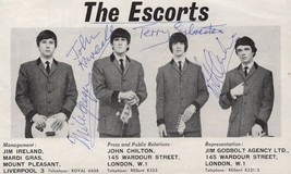 The Escorts Of Merseybeat Beatles FULLY Hand Signed Picture - £29.88 GBP