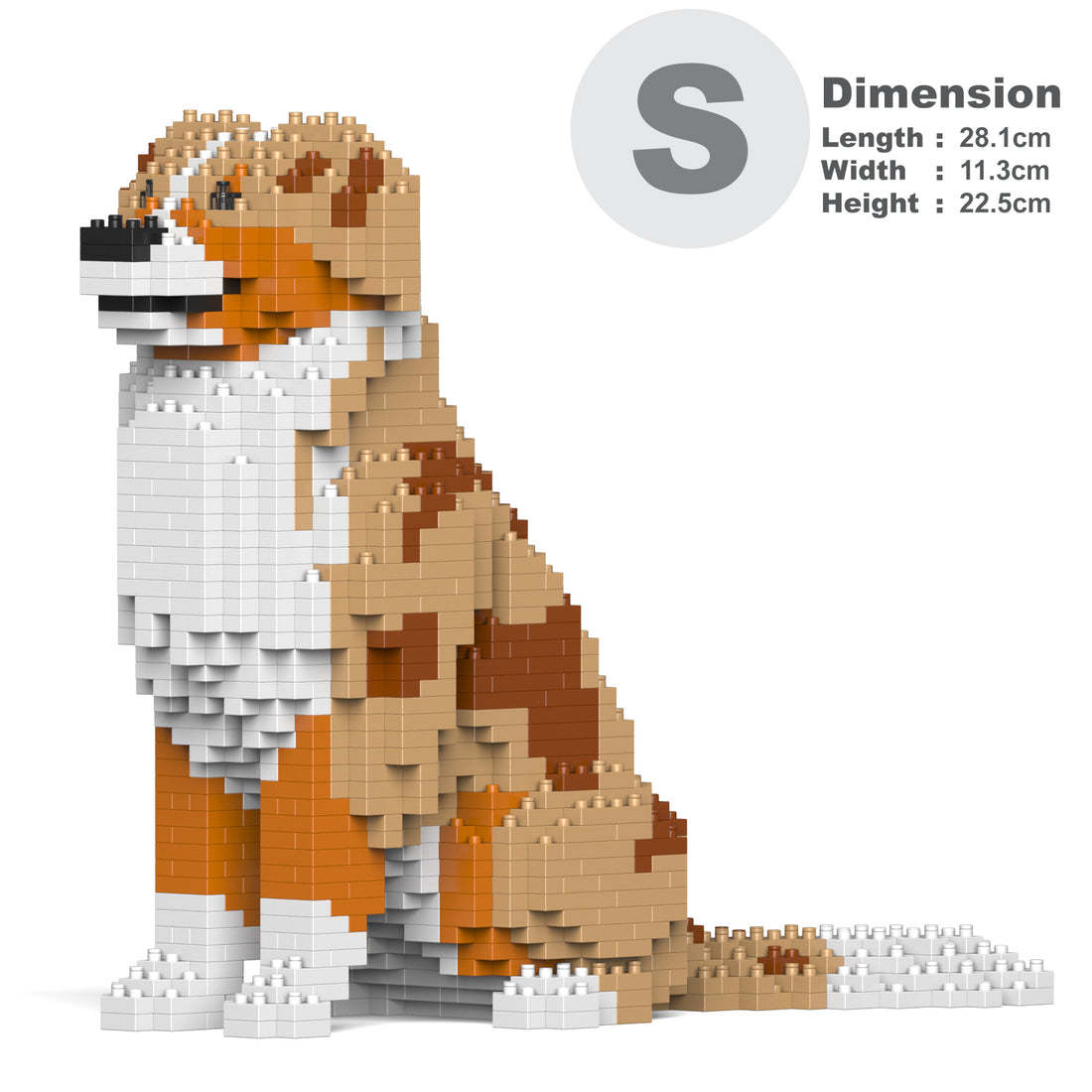 Australian Shepherd Sculptures (JEKCA Lego Brick) DIY Kit