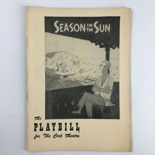 1950 Playbill Cort Theatre Richard Whorf, Nancy Kelly in Season in the Sun - $14.20