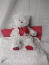 TEDDY BEAR - Sugar Loaf 2006 Mistletoe Merry Christmas White Frosted Teddy Bear - £7.05 GBP