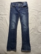 Miss Me Boot Studded Jeans Womens 26 Blue Denim Embroidery JW5756B2 - $552.85 MXN