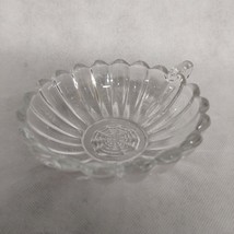 Heisey Crystolite Open Flat Handled Jam / Jelly 1503/5003 Clear Ribbed Spiderweb - £21.51 GBP