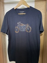 Banana Republic Eco Navy T-Shirt Mens Large Trendy Tee Motorcycle - £13.76 GBP