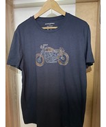Banana Republic Eco Navy T-Shirt Mens Large Trendy Tee Motorcycle - $17.42