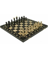 STUNNING BLACK SENATOR WOODEN CHESS SET - Hand crafted board and pieces ... - £69.72 GBP