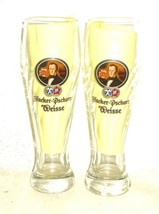2 Hacker Pschorr Munich Weissbier Weisse 0.3L Weizen German Beer Glasses NEW - £11.68 GBP