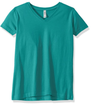 AquaGuard Women&#39;s Combed Ringspun V-Neck T-Shirt-3 Pack in Jade, Small NWT - $8.43