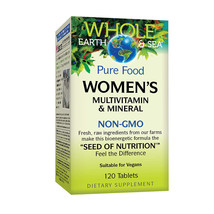 Natural Factors Whole Earth & Sea Pure Food Women's Multivitamin&Mineral,120Tabs - $55.97