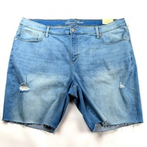 NWT- UNIVERSAL THREAD Mid Rise Cut Off Distressed Bermuda Shorts Size 24 W - £13.70 GBP