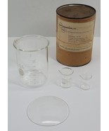 4pc VTG Pyrex Kimax Glass Beaker Mixed Lot 1000 400ml 20ml 10ml USA Scie... - £18.97 GBP